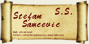 Stefan Samčević vizit kartica